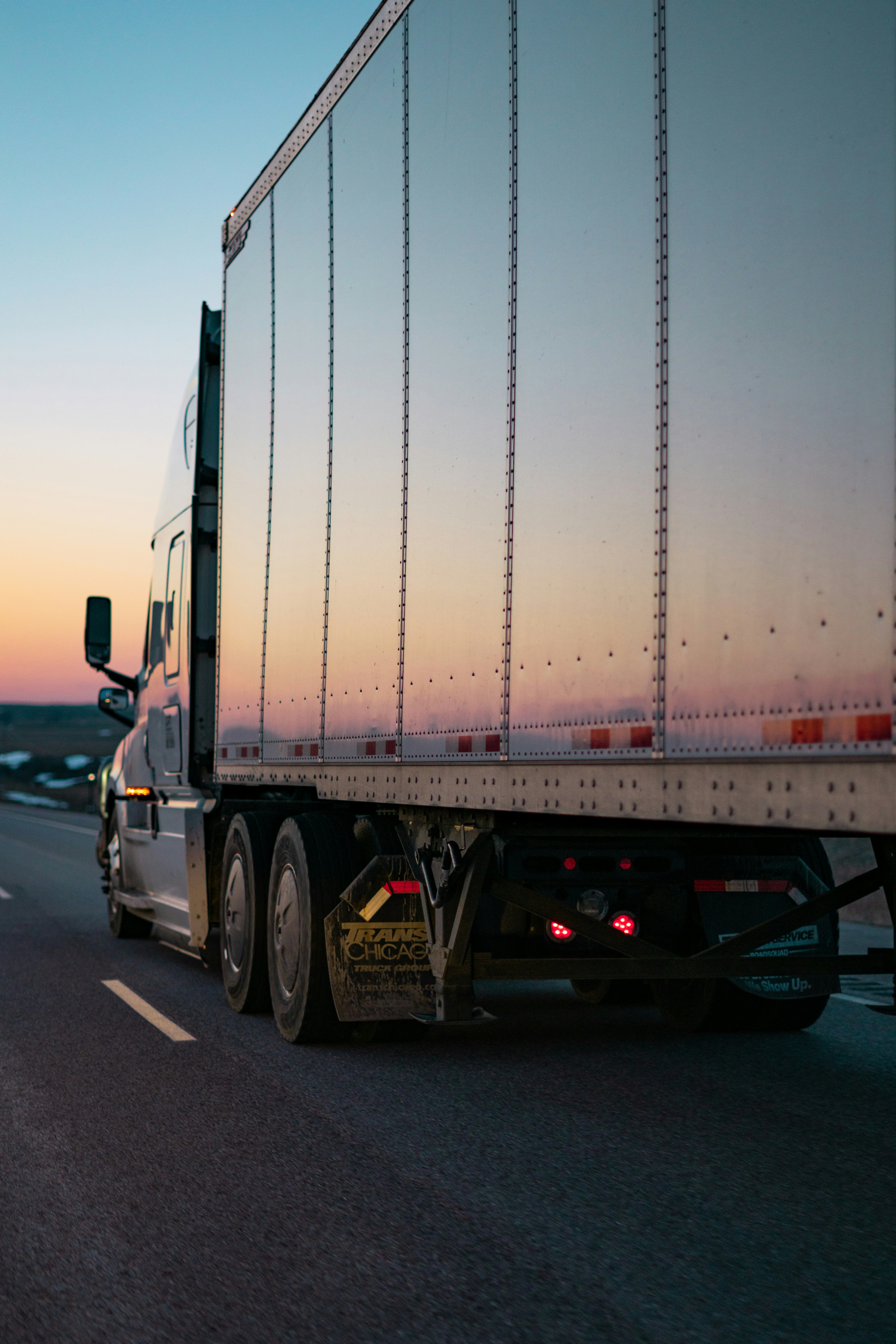 Freight truck on the road